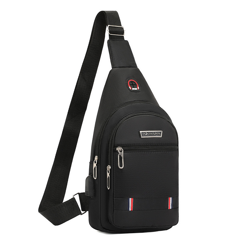 Moda transfronteriza bolso de pecho de los hombres nueva bolsa de mensajero de hombro casual Oxford tela moda simple bolsa de pecho mochila portátil