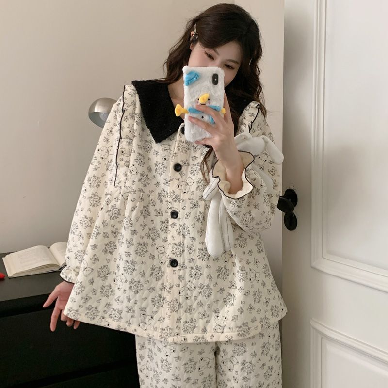 2026 New Autumn/Winter A-Class Air Cotton Thickened Postpartum Clothing for Pregnant Women and Nursing Mothers with Chest Pads 2026 New Autumn/Winter A-Class Air Cotton Thickened Postpartum Clothing for Pregnant Women and Nursing Mothers with Chest Pads