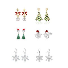 クロスボーダー新しいクリスマス雰囲気クリエイティブパーソナライズされたイヤリング shein AliExpress クリスマスクリエイティブイヤリング