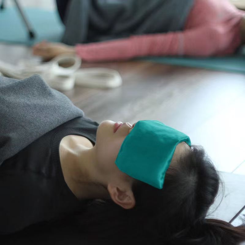 Yoga Eye Pillow, Flaxseed Grass Seed Hot Compress, Ice Pack, Microwave Heating, Sleeping Gravity Eye Mask, Lavender Eyes