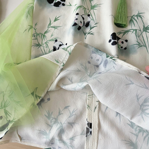 Girls' New Chinese Style Dress 2025 Cute and Stylish Princess Dress Baby Summer Chinese Style Cheongsam Dress Trendy