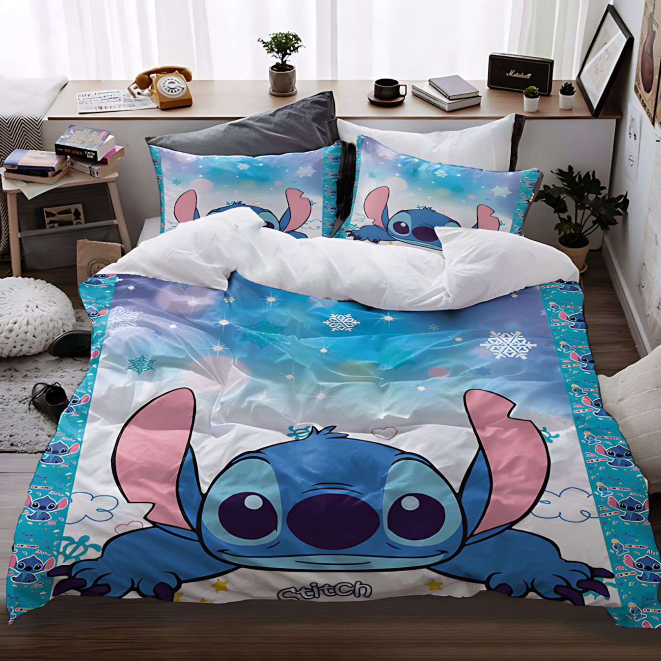 TEMU / JIT Amazon Cute Studdie Pattern HD Digital Printed Edredon Kit para hacer