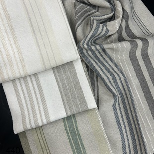 Width 280cm Thin Linen Translucent Double-Sided Colorful Stripesd Curtain Cloth Pillow Cloth Wide Fabric