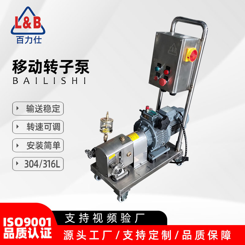 不锈钢变频浓浆泵 凸轮高粘度转子泵 齿轮肉酱膏体输送泵