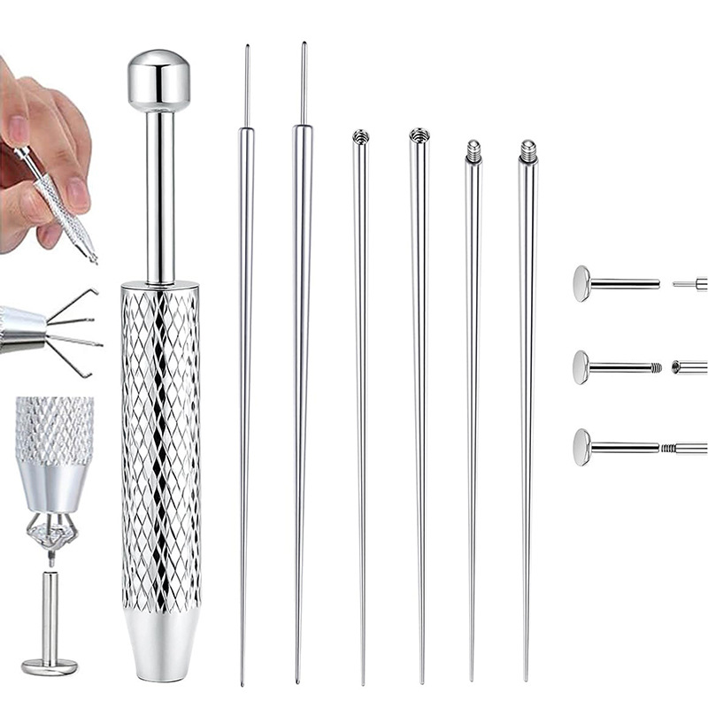 Pointed titanium steel lip stud product view