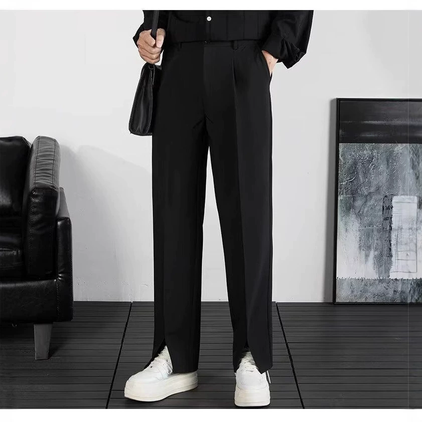 High quality summer trousers, suit, slim fit