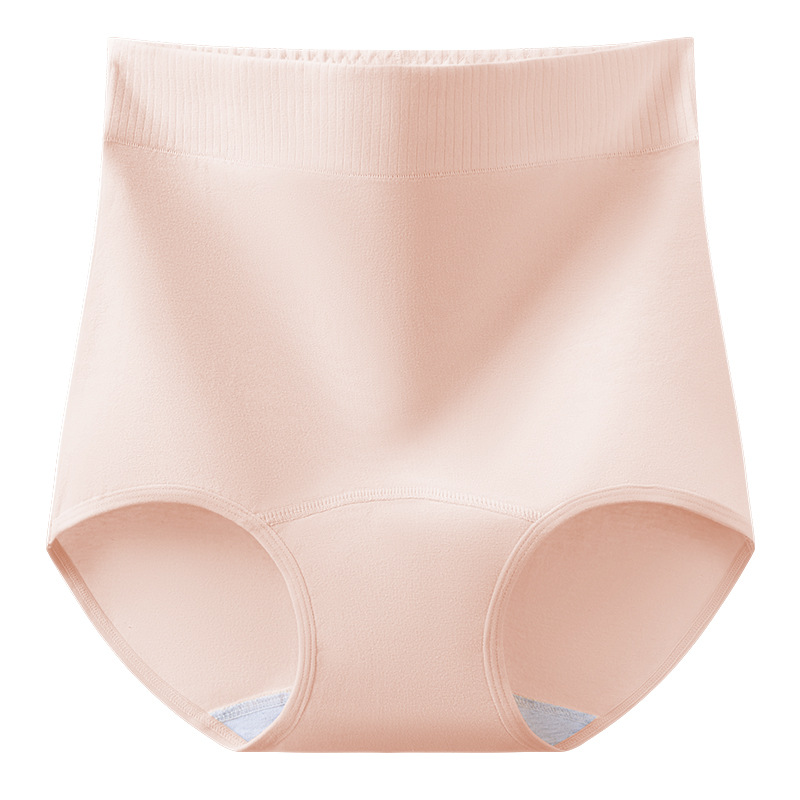 Ropa interior de abdomen de cintura alta para mujer algodón puro antibacteriano nuevo vientre posparto ropa interior de algodón 7A refrescante