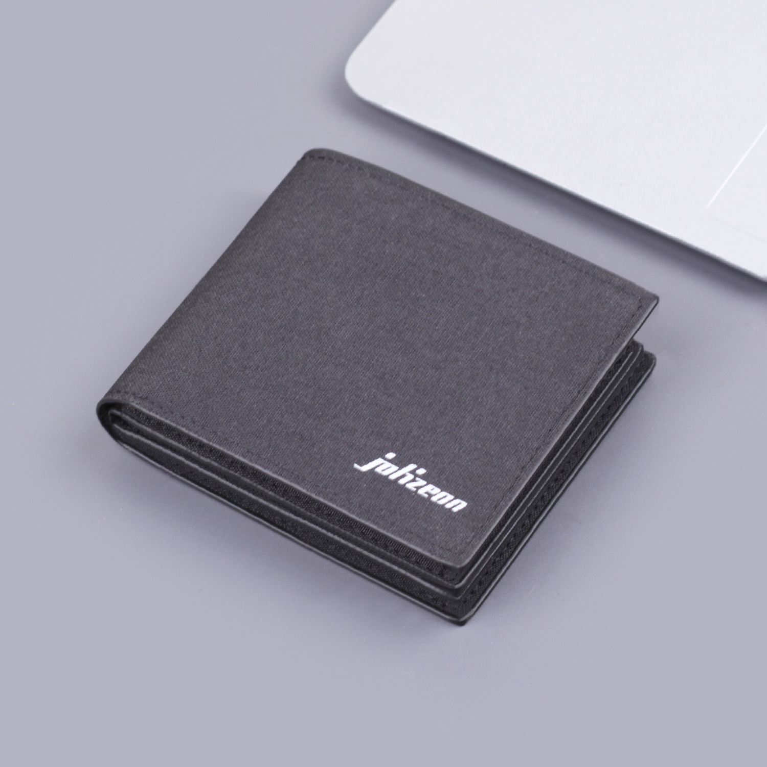 Cartera de lona para hombres cartera corta de grosor cartera de efectivo de gran capacidad cartera de hombres cartera transfronteriza