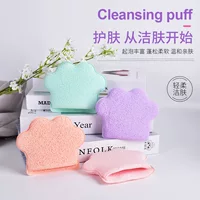 Губка для мытья лица Cat Claw, перчатки для мытья лица, губка Konjac, салфетка для мытья лица, чистящая губка, средство для снятия макияжа