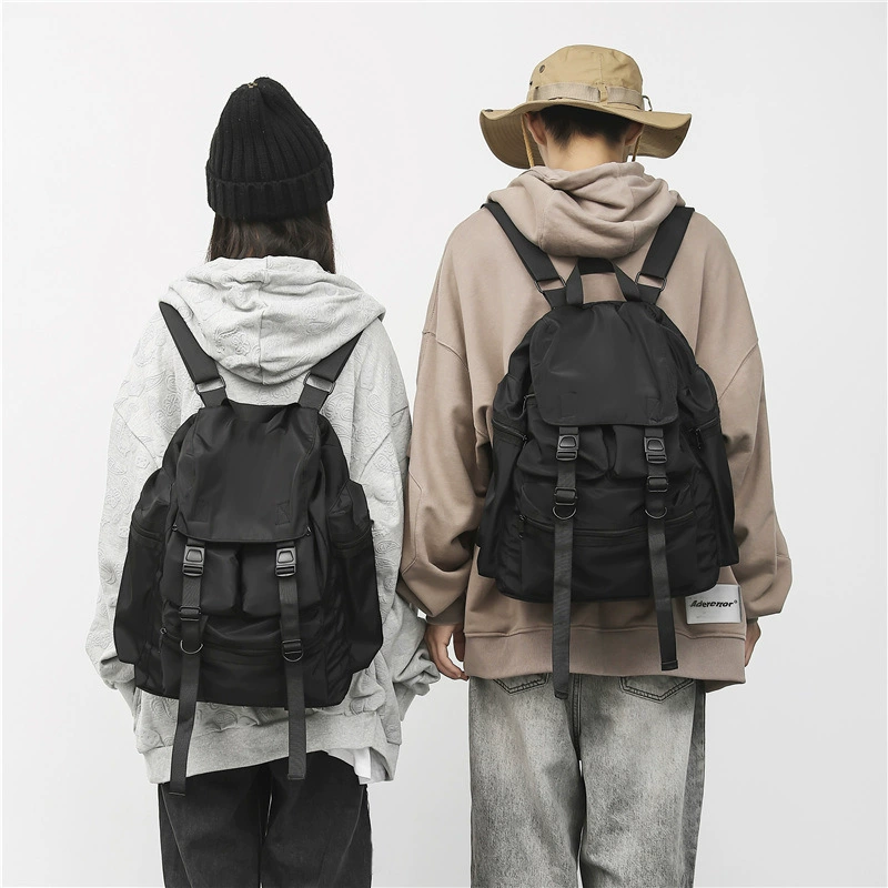 Brand lock for men and women, backpack, capacious bag for elementary school students for gym, Korean style, for students