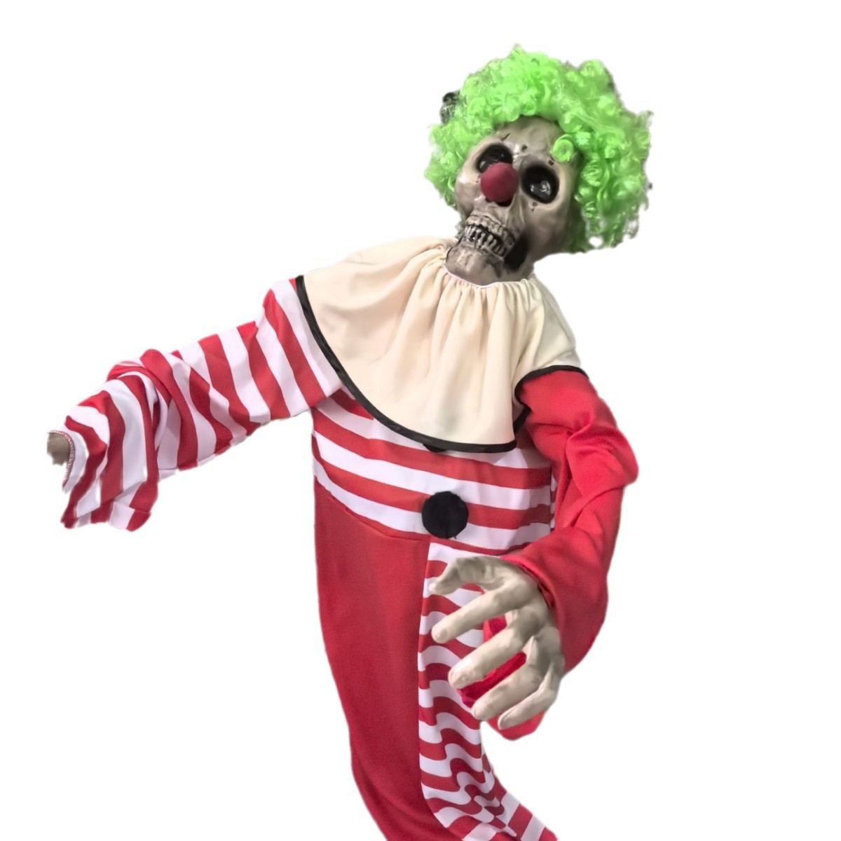 2025 nuevo espectáculo extraño de Halloween trompeta postura swinging payaso terror aterrador escenario de diseño de atmósfera