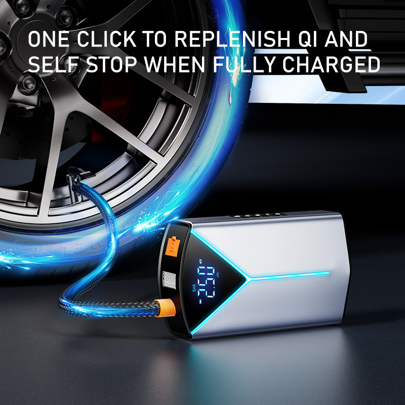 Cross-Border Car Emergency Starting Power Bank, Bicycle, Motorcycle, Basketball Air Pump, Car-Mounted Multi-Function Device