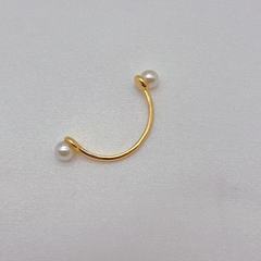 サイバーパンク風復古無穿刺小衆個性創意模造真珠鼻クリップ冷淡風高級鼻飾り卸売り