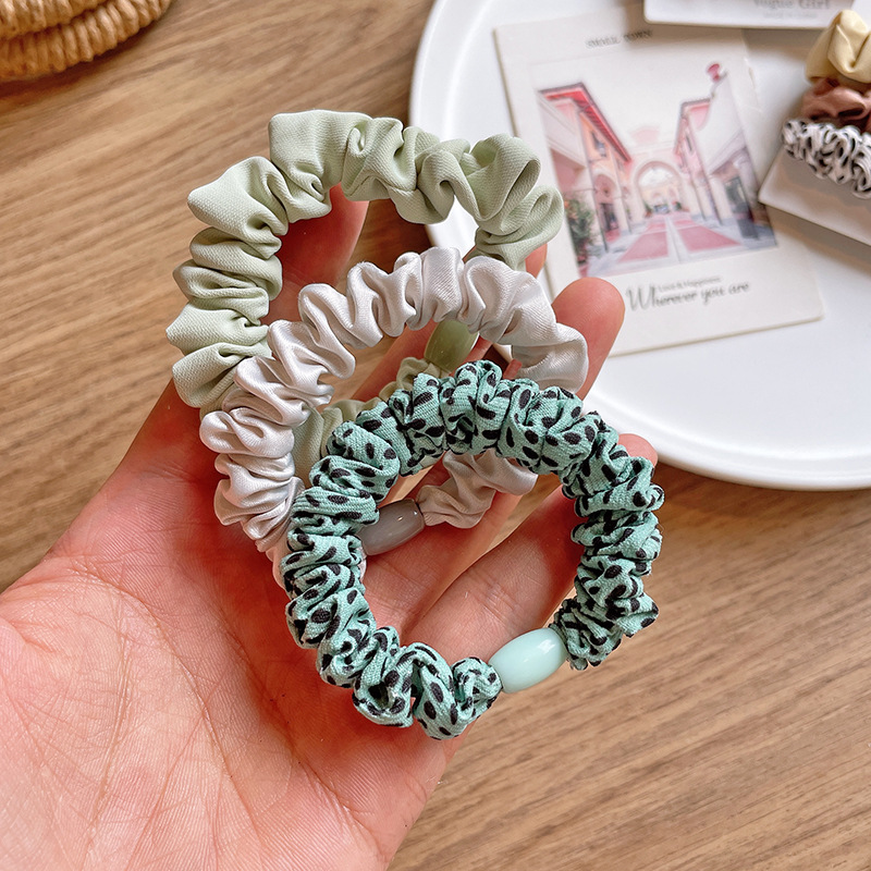14g Weight Hair Tie Hair Accessories Type Set Quantity Casual, Daily Occasion Cloth Material Cartoon, Leopard Pattern Kid'S, Women's Gender Cute, Simple Style, Korean Style Style Cute Simple Style Korean Style Kid'S Women's Cartoon Leopard Cloth Hair Tie 2