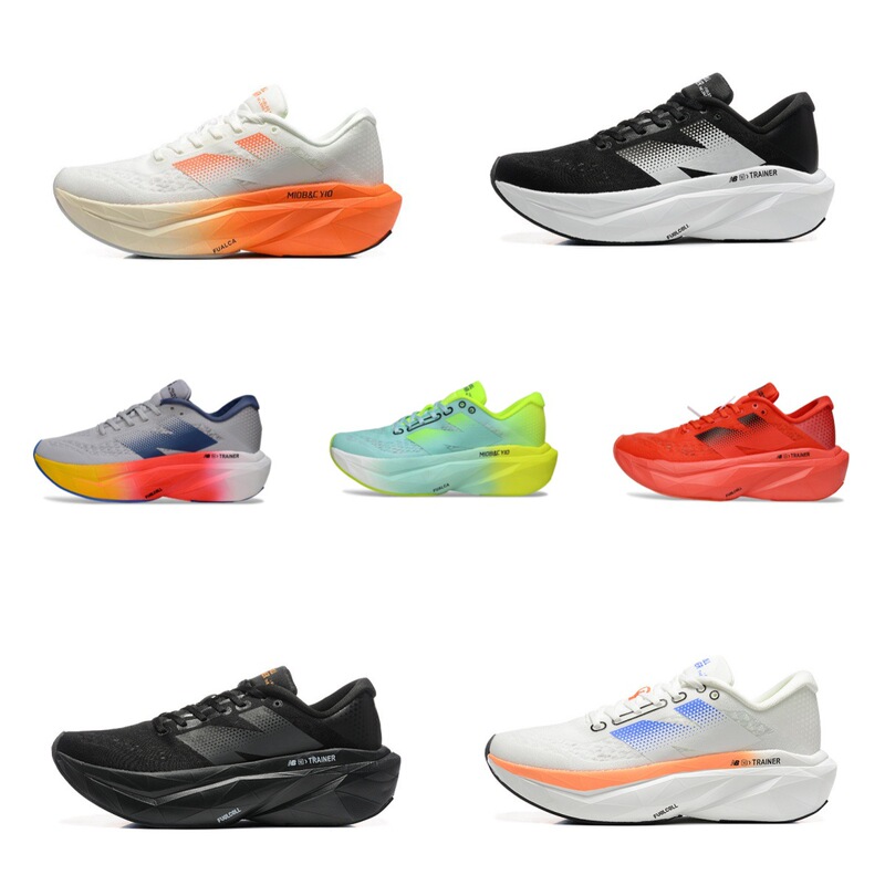 Putian Shoes New Wave Nbrebel V3 Carbon Plate Casual Fashion Low-Top Couple Jogging Shoes Marathon Sports Shoes