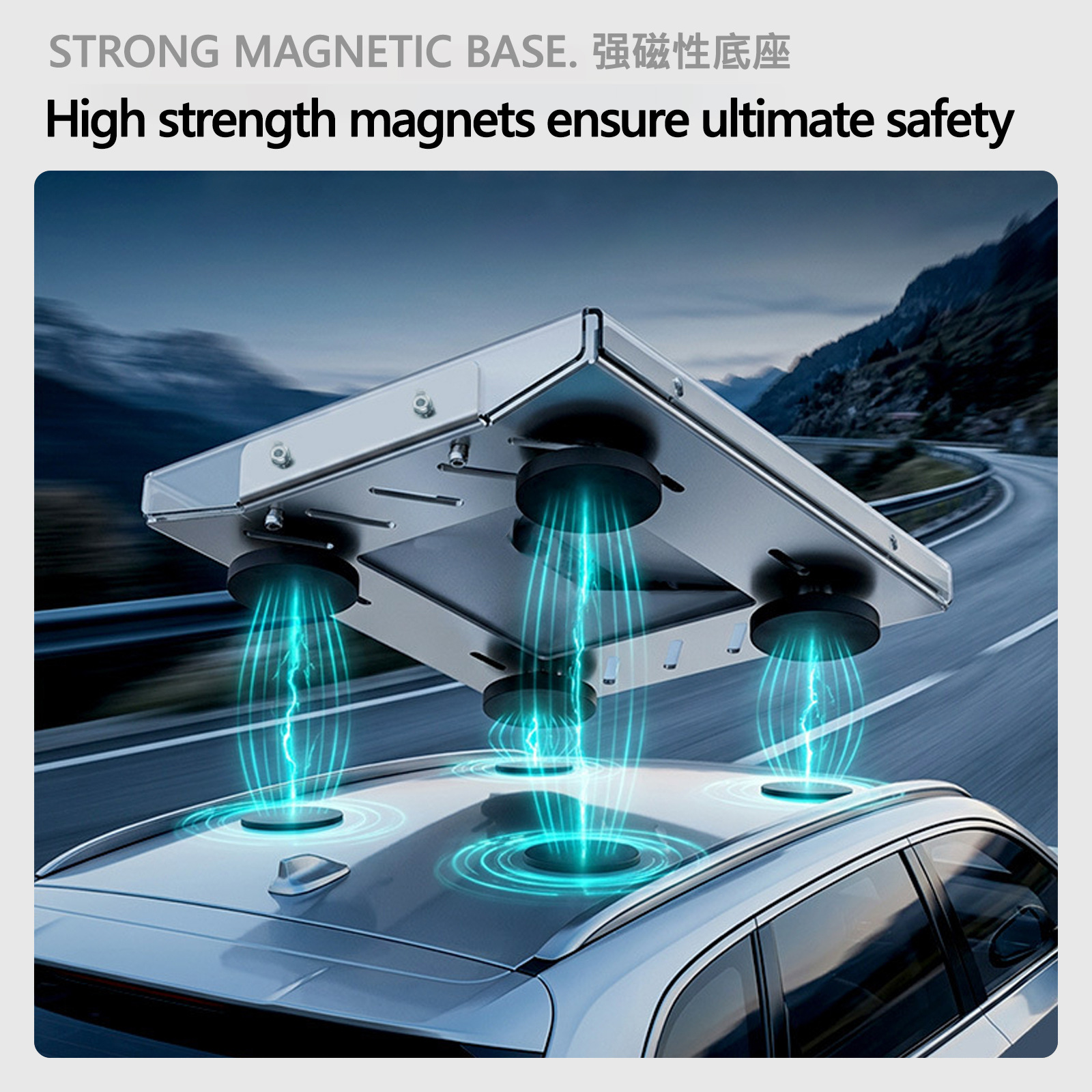 Cross-Border Starlink Mini Magnetic Car Roof Mount, Strong Magnetic Rv Pc Transparent Protective Panel, Mini Magnetic Mount