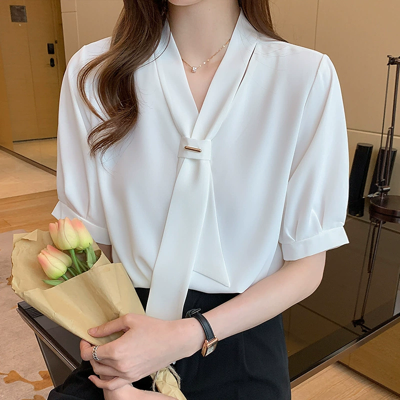 Летняя рубашка, летняя одежда, футболка, 2024 год, с Short sleeve