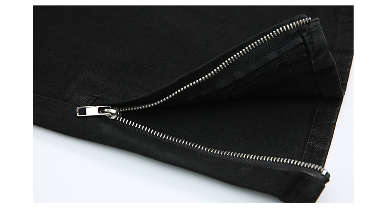 Men's Clothing Black Stretch Slim Fit Jeans For Men Loose Fit Versatile Basic Style Slimming Long Pants American High Street Denim_mkmklike.com