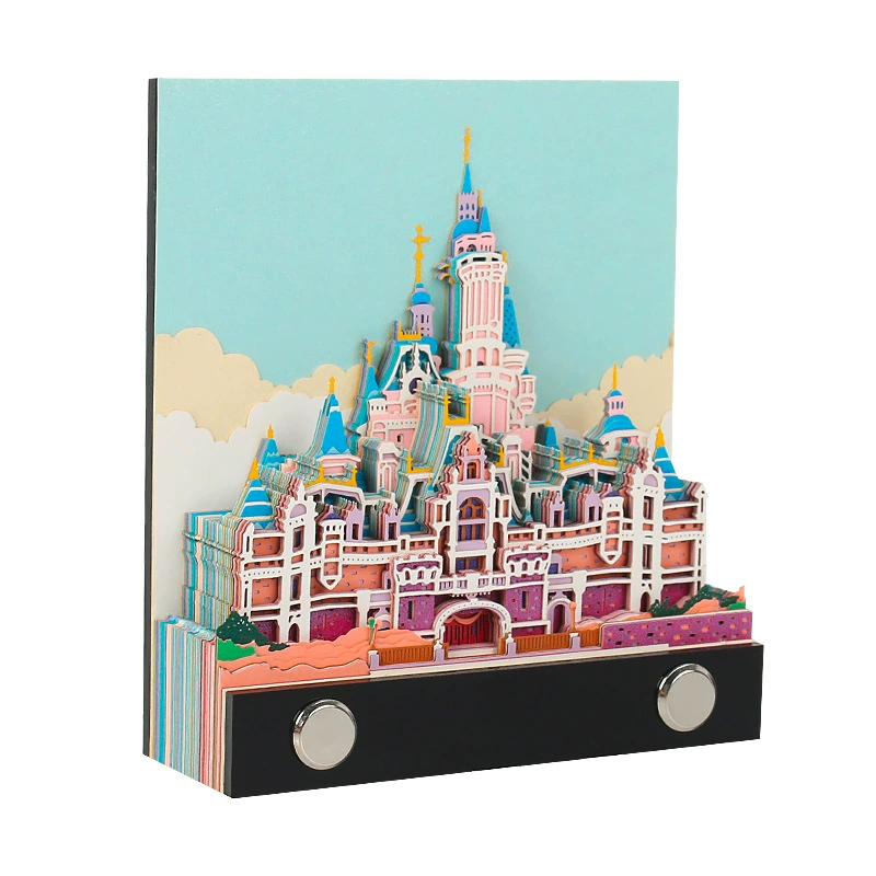3D Castle Desk Calendar, Custom Creative Gift, 2026 Weekly Options with Lighted Covers