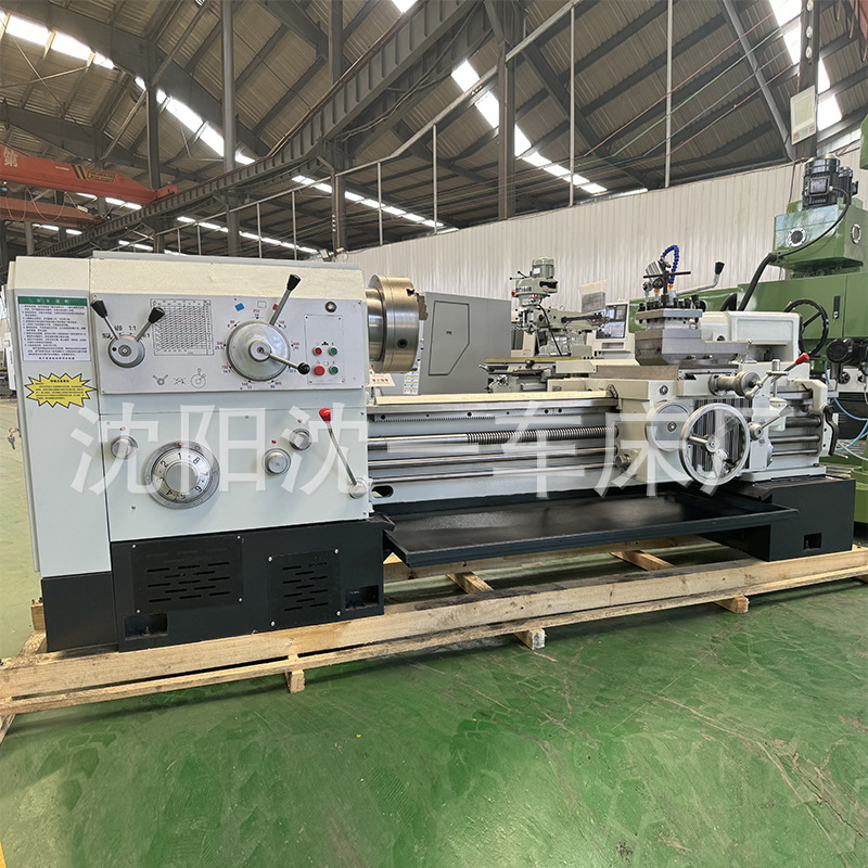 Shenyang Shenyi CW6163 torno común pesado CW6180 máquina herramienta CNC horizontal de agujero grande venta directa