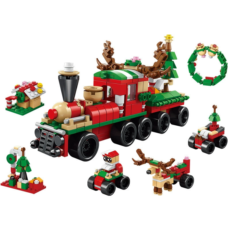Lego, рождественский конструктор, игрушка, мелкие детали, подарок на день рождения