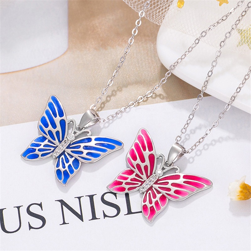 Fashion Butterfly Copper Plating Pendant Necklace