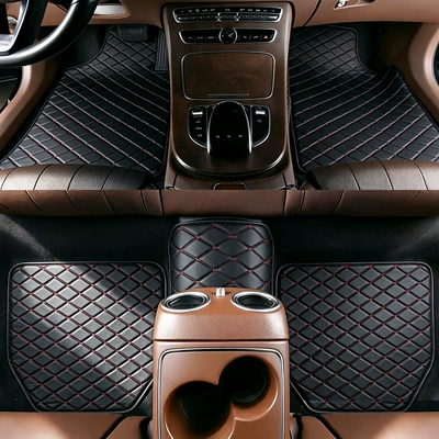 for all car models, wholesale, Universal Foot Pad - black-red-five-piece-set-600g