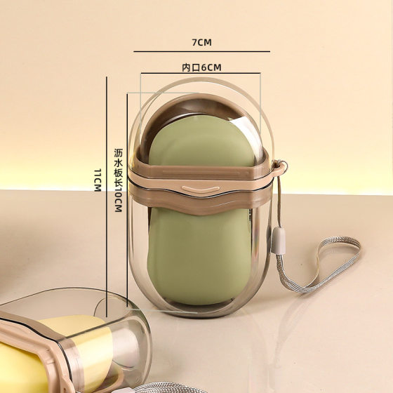 Light Luxury Travel Soap Box Sealed Portable Creative Drying Soap Box with Lid High-end Soap Storage Box for Business