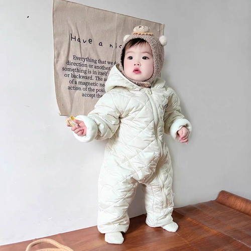 A-class winter clothes for babies, unisex baby puffy suit, cotton suit for newborns, crawling suit, warm outdoor cotton coat