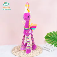 Happy monkey Детская игрушка 0-3 лет розовый фиолетовый летающий конь успокаивающий плюшевый каучек повешение производитель