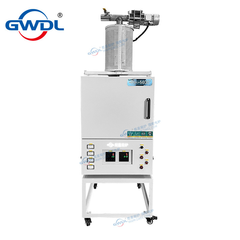 脱脂炉尾气净化排胶蜡电阻炉箱式电炉马弗炉一体式小型实验室设备
