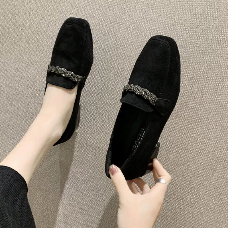 2025 новые мягкие кожаные одиночные туфли мягкие кожаные туфли на английском стиле маленькие кожаные туфли женские плоские подошвы весна и осень дикие женские туфли Lefu обувь