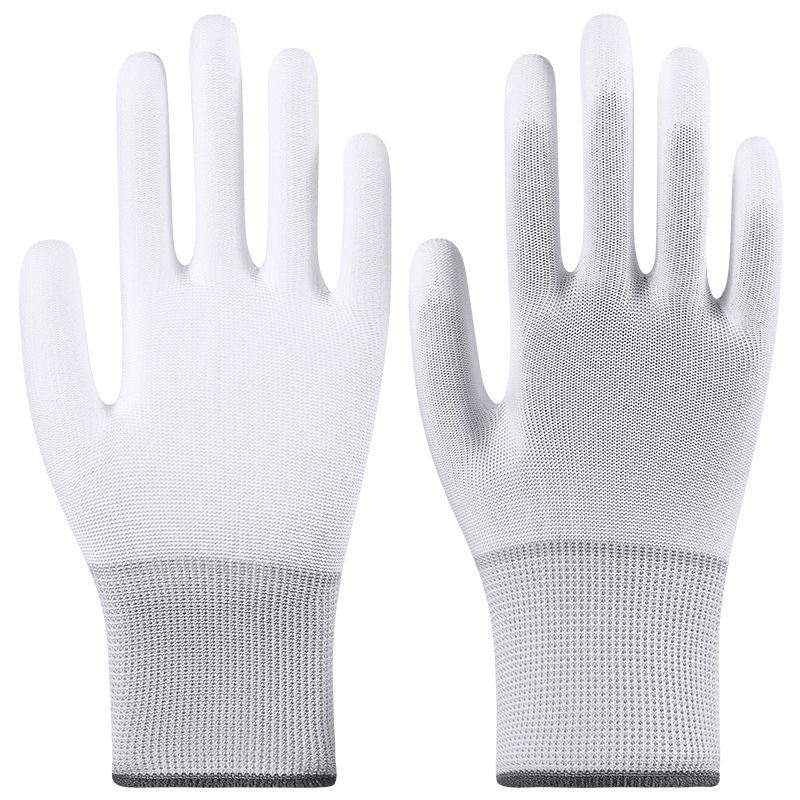 Guantes de protección laboral Star Yu Guantes antiestáticos delgados antideslizantes y resistentes al desgaste Star Yu PU508 recubiertos con palma