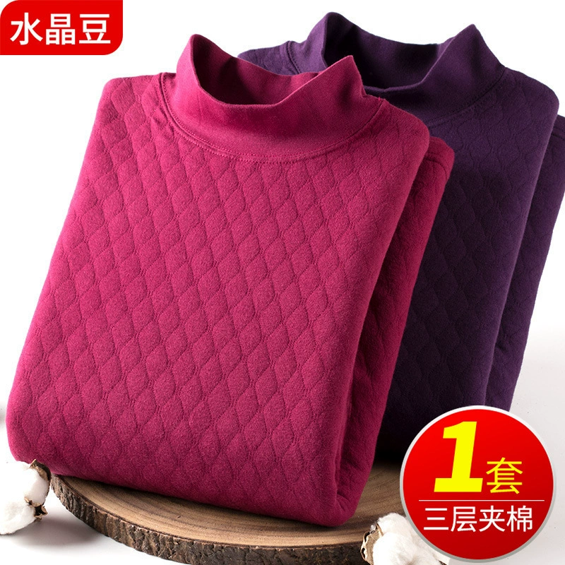 Люди среднего и пожилого возраста осенняя одежда осенние брюки трехъярусные толстые женские хлопчатобумажные костюмы для пожилых людей