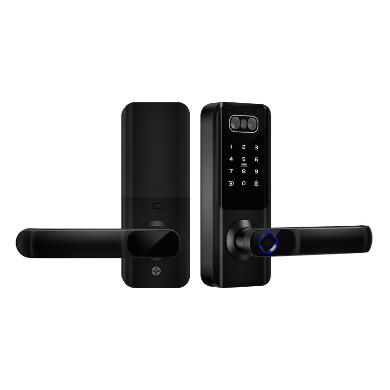 Cerradura inteligente TTLOCK de aleación de aluminio con huella dactilar y WiFi, superventas transfronteriza, para puertas de madera, con diseño antigraffiti, para apartamentos, del fabricante.