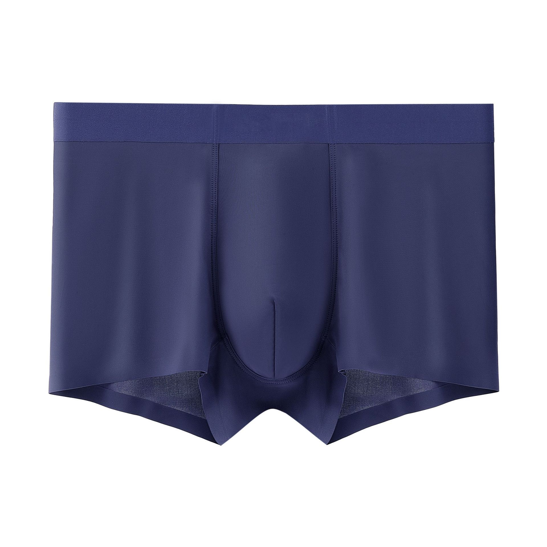 2026 verano 120 calzoncillos de seda de hielo para hombres absorben el sudor y inhiben las bacterias, calzoncillos de ángulo plano sin marca de verano secado rápido y frío. image 10