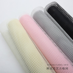 韓式花藝方格網diy手工花束內襯鏤空裝飾網鮮花包裝紙產家批發