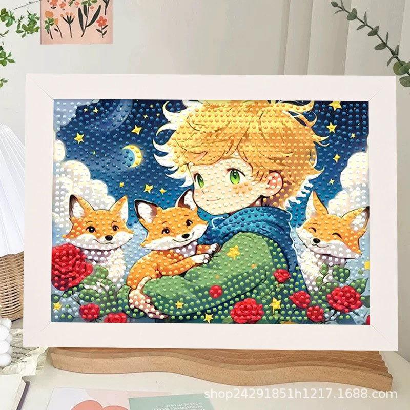 Diamante nuevo lápiz de dibujos animados pequeño nuevo pegatino diy puzzle manual regalo de cumpleaños para niños estudiantes