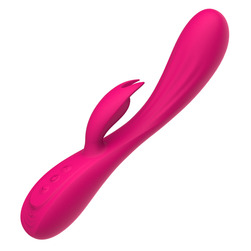 Full Cover Silicone Rabbit Vibrator With 10 Vibration Modes_voghion.com