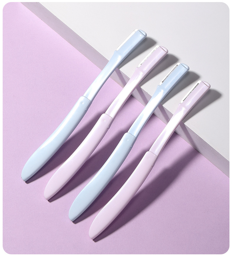 LMLTOP eyebrow trimmer three-piece set, compact and easy to carry with protective net, folding eyebrow trimmer box set SY340 undefined