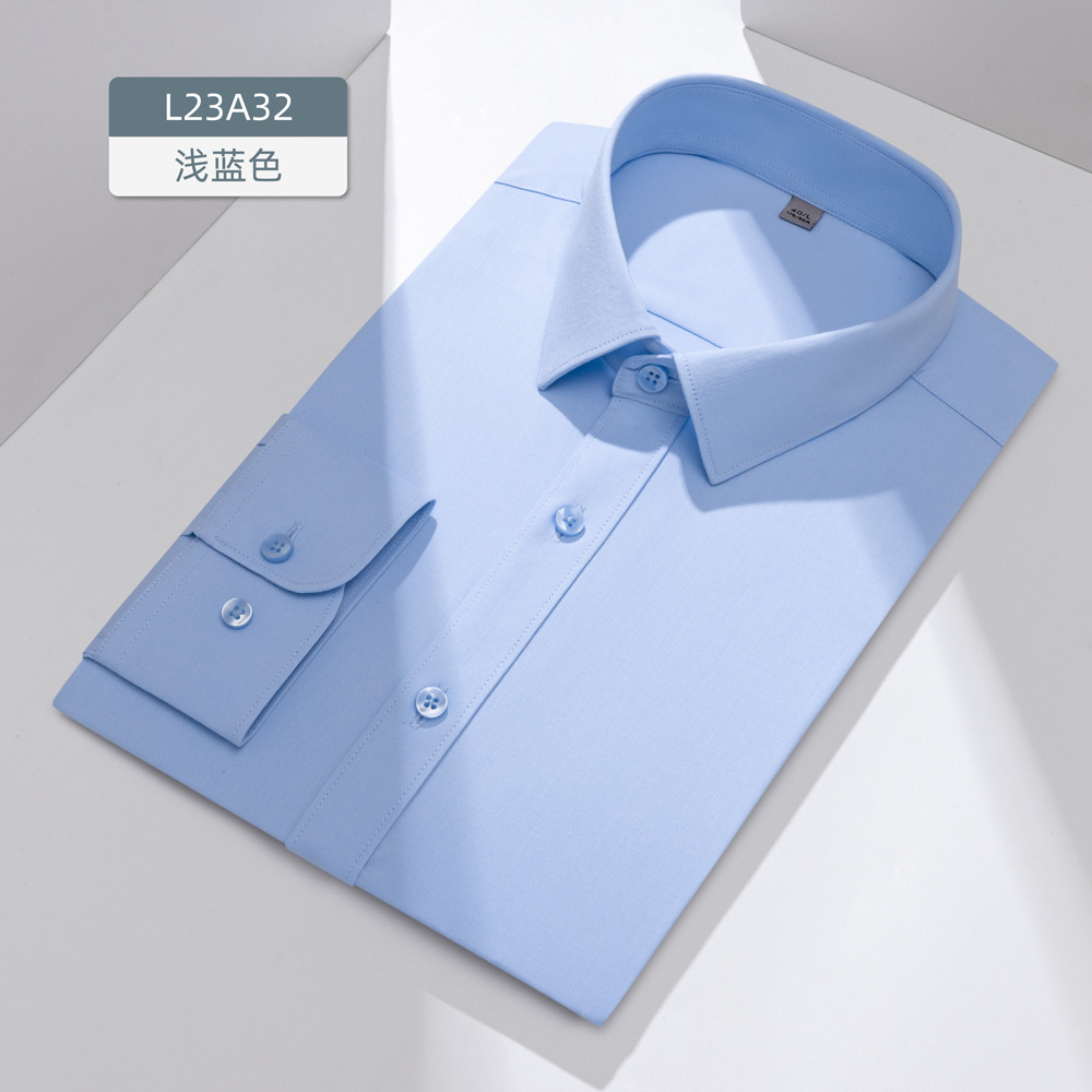Camisa de Manga Corta de Vestir para Hombre de Fibra de Ajenjo Antibacteriana para Trabajo