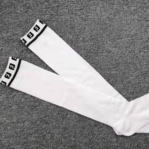Golf Socks for Women, Summer Sun Protection Breathable Socks, Long Over-The-Knee Socks, Golf High-Top Black and White Sports Socks