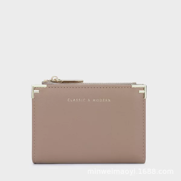 Lini'An Fashion New Short Style Compact Korean-Style Wallet for Female Students, Simple Multi-Card Slot 80% off Wallet Wholesale