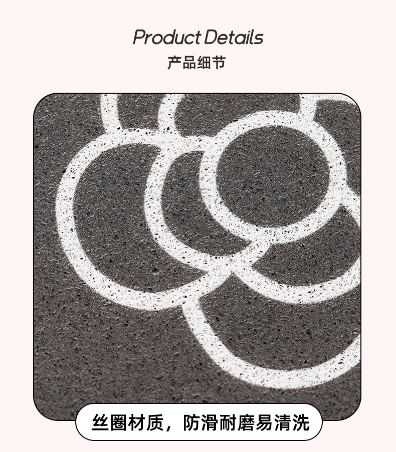 Universal Car Floor Mat for the Driver's Seat, Customizable Cut-To-Fit Carpet Mat, Dirt-Scraping Silk Loop Mat