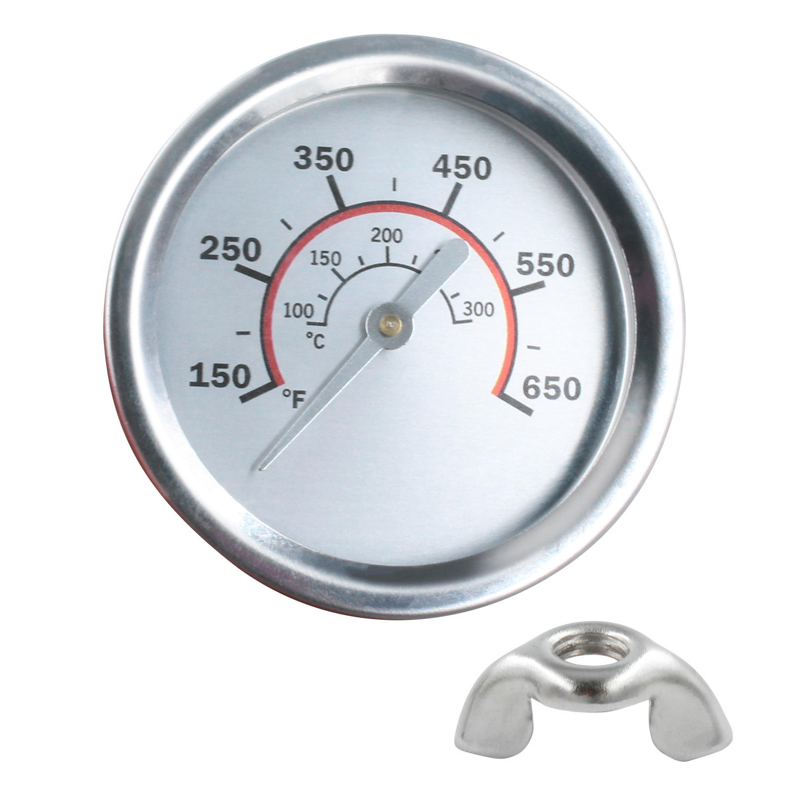 2.67英寸不锈钢BBQ 烧烤炉温度计华氏度和摄氏度指示器