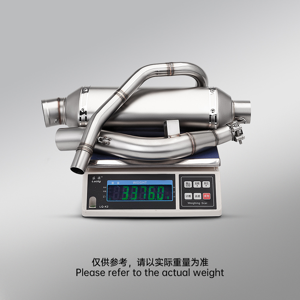 Motorcycle Modification: Suitable for Crf300L Front Exhaust Pipe and Rear Muffler Set, Non-Destructive Installation