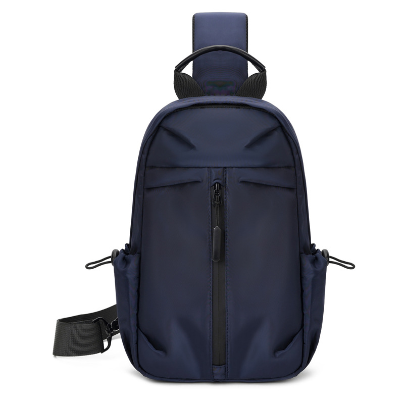 Transfronterizos nuevos hombres de negocios simple bolso de pecho de gran capacidad a prueba de salpicaduras multicapa bolso de hombro ligero mochila al por mayor