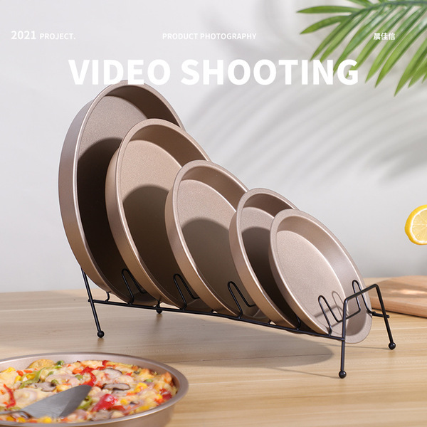 Manufacturer 6 8 -inch Pizza Plate Round Pizza disk carbon steel non…