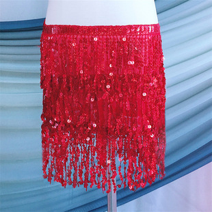Belly Dance Pearl Waist Chain Embroidered Waist Scarf Tassel Sequin Waist Chain Dance Waist Accessories Practice Performance Belt for Kidsren