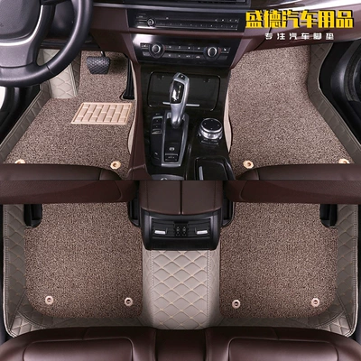Yingying Car Floor Mats Are Directly: Modelə uyğun ayaqaltı - five-seat-car-mat-grey-mika-double-layer
